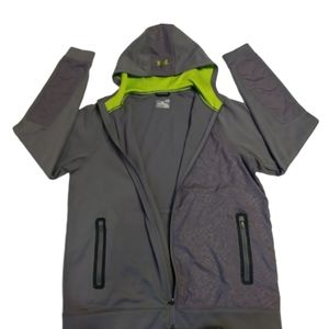 UNDER ARMOUR gray zip up hoodie